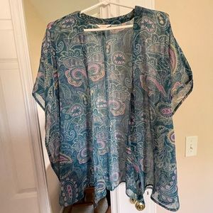 Sun and Shadow Size S/M short sleeve kimono